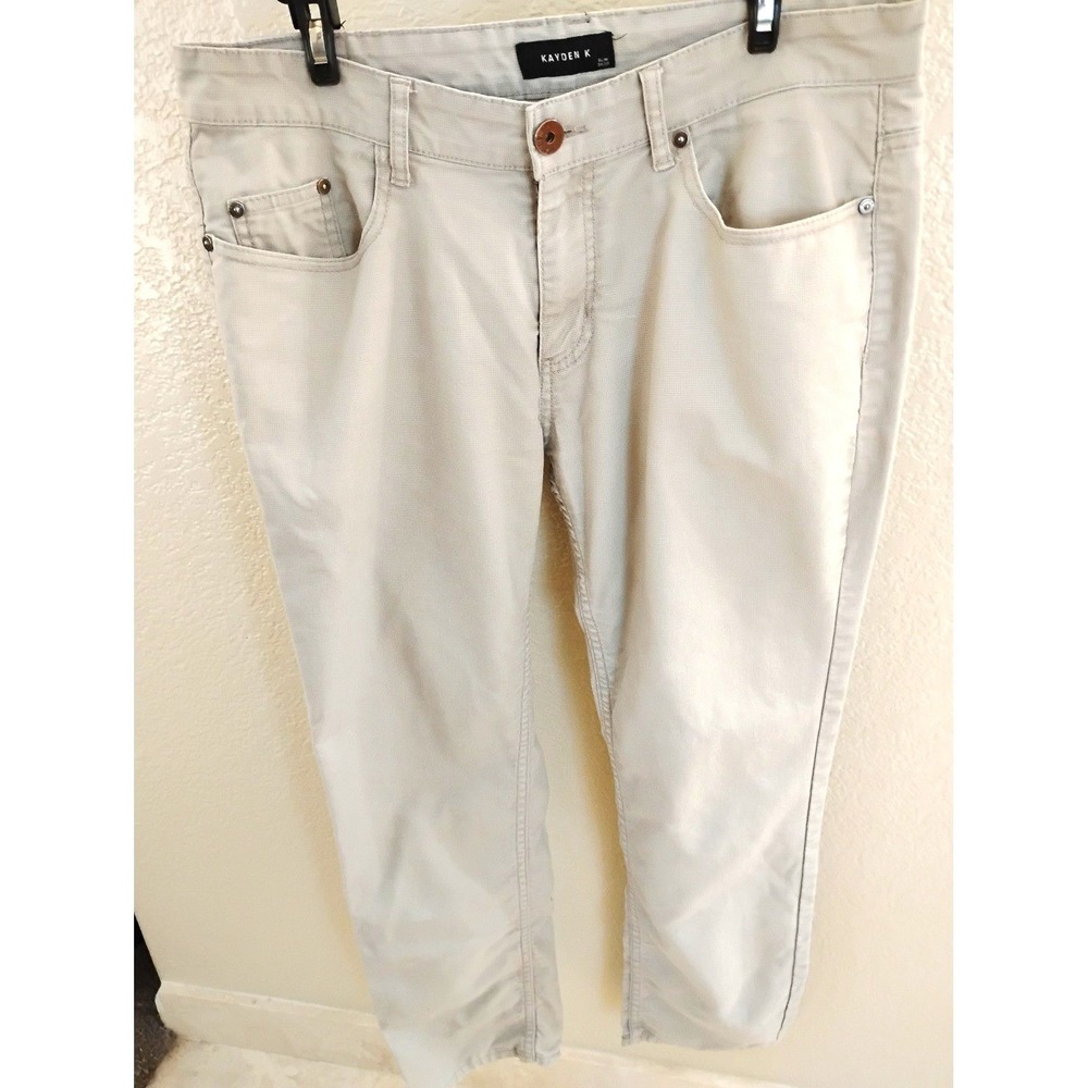 🐘Chinos Slim Casual Men's  Kayden K Pants 34/30 streetwear skate y2k basic